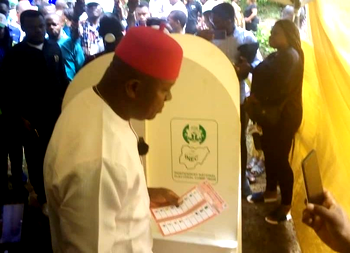 Ozigbo votes, expresses worry over poor internet