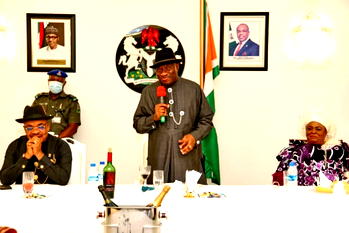 Former President Jonathan lauds Udom over development