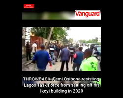 [VIDEO] THROWBACK: Lagos Task Force faces resistance while sealing off Ikoyi building in 2020
