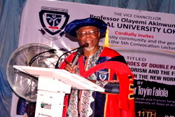 Falola decries impact of terrorism, COVID-19 pandemic on education