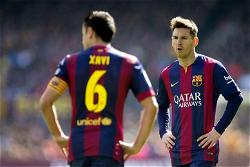 Former Barcelona teammates, Xavi and Messi, open accounts with wins