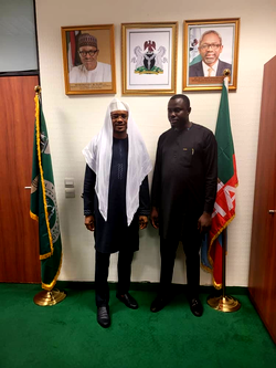 Guber hopeful, Uba Michael meets with Reps member, Shina Peller