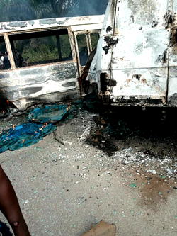 Six persons burnt to death in Ondo auto crash