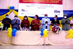 ARFH donates business startup/scale up materials to 441 caregivers in Lagos