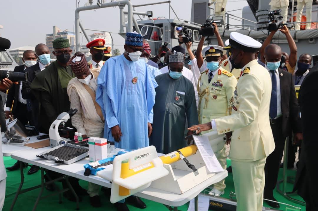 Buhari Buhari commissions Navy’s newly constructed ship, 117 others, helicopter, to boost maritime security