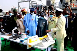 Buhari commissions Navy’s newly constructed ship, 117 others, helicopter, to boost maritime security