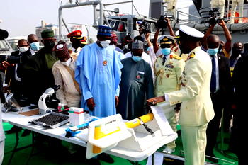 Buhari commissions Navy’s newly constructed ship, 117 others, helicopter, to boost maritime security