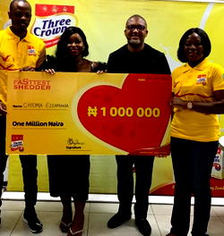 Three Crowns Milk gives ‘FaSttest Shedder’ N1million, trip to Egypt