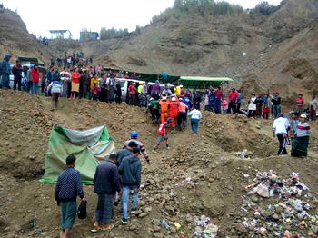 Myanmar Landslide: 1 dead, 70 missing at Jade Mine