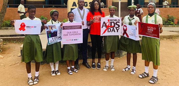 In commemoration of the December 1, World HIV day, Natineee Empowerment for Sustainable Impact Initiative, NESII, organised a programme, on A DAY WITH OUR FUTURE, a HIV/AIDS prevention awareness and a project on ending period poverty.