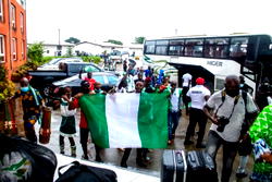AFCON 2022: Amb Olonisakin storms Garoua, plans maximum support for Super Eagles