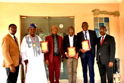 Yabatech Rector, Omokungbe, Ndakara, Ovba, other, receives ISPRM Fellowship Award