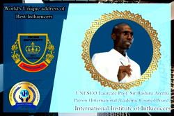 UNESCO Laureate now HONORABLE PATRON