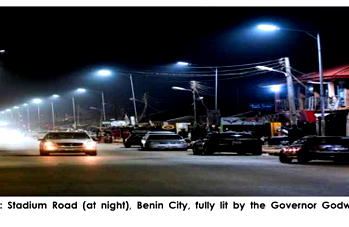 Benin residents laud Obaseki as phase 1 of light-up Edo Project nears completion