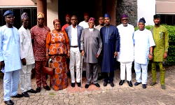 Osoba returns, hosts Ogun exco members