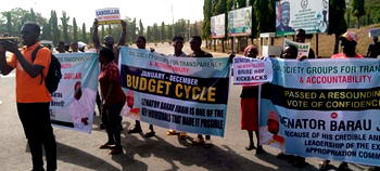 Kano APC Crisis: CSOs stage counter protest, defend Sen. Jibrin against budget padding allegations