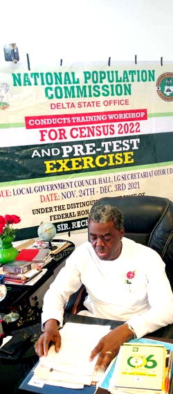 NPC’s Commissioner Odibo appeals for truthful information in 2nd Pre test exercise