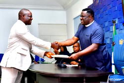 Ayade Swears-in Former NGE Vice President as Head of Service