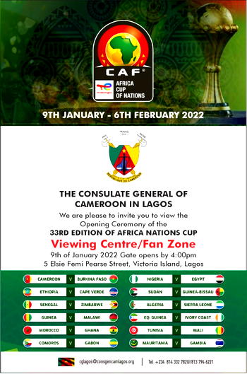 AFCON: Cameroon, Burkina Faso envoys applaud players, officials