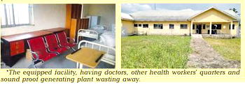 Ondewari Cottage Hospital built by Agip lying waste in Bayelsa Creek