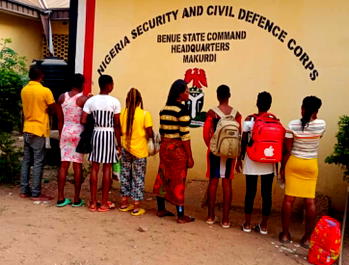 NSCDC arrests another female trafficker, six young female victims in Makurdi