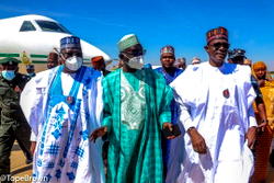 Senate President, Yobe Governor in Kano for wedding, condolence visit
