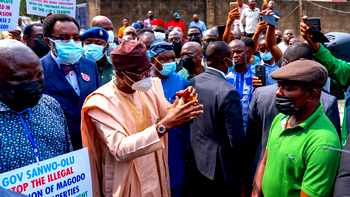 [ VIDEO ] Protest: CSP damns Sanwo-Olu, asks him to call Abuja himself
