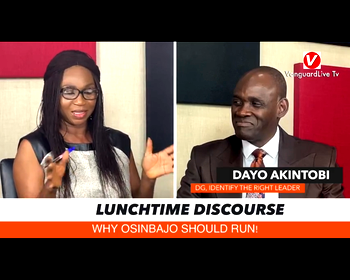 [VIDEO] LUNCHTIME DISCOURSE: Why Osinbajo should run!