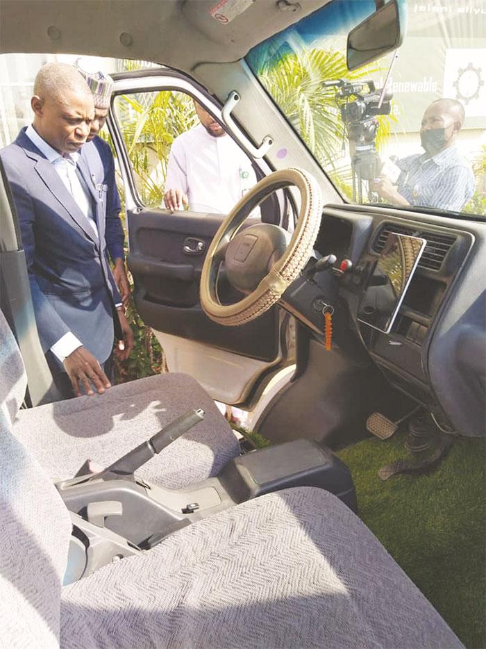NADDC D-G unveils electric mini-bus converted from petrol engine
