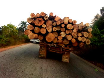 12 injured as truck carrying log of wood collides with commercial bus in Osun