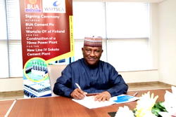 BUA, Wartsila OY of Finland sign agreement for construction of 70MW Power Plant for BUA Cement Sokoto Line 4