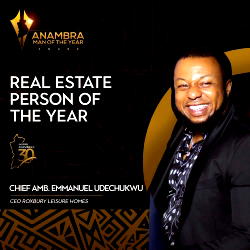 Emmanuel Udechukwu, Roxbury Homes Chairman, bags Anambra real estate person of the year award