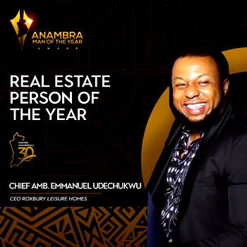 Emmanuel Udechukwu, Roxbury Homes Chairman, bags Anambra real estate person of the year award