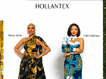 Hollantex unveils the Queens of African Television, Toke Makinwa and Nancy Isime as brand ambassador