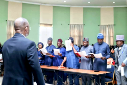 Ortom swears in eight Commissioners, five Special Advisers