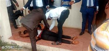 PDP Publicity Secretary collapses outside court premises in Ebonyi