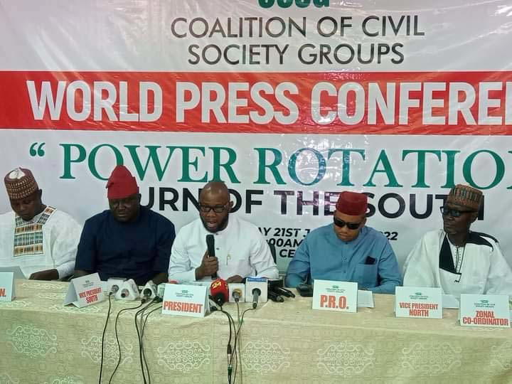 2023 Coalition of CSOs resolve to support southern presidency