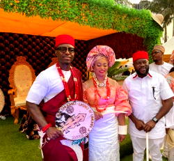Enugu-Ukwu Community honors Nigerian Ambassador to Burundi , Wife, with chieftaincy titles