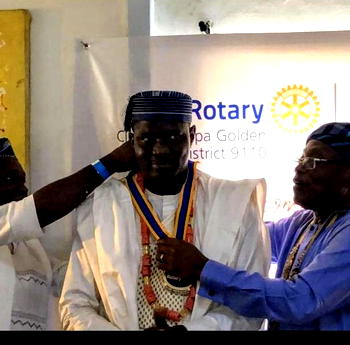Adefowope Orioye installed maiden President of Osapa Golden Rotary Club