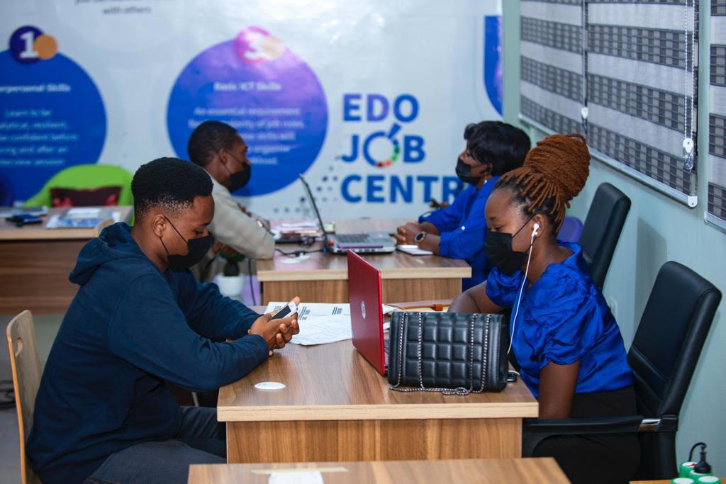 EdoJob Centre: Obaseki Ramping Up Employment Figures With Free Skills Training, Job Matching, Others