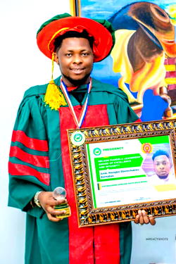 Nwagbo Barnabas bags ECOWAS Youth Ambassador award