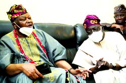 I told Buhari I want to step in his shoes, not on his toes — Tinubu