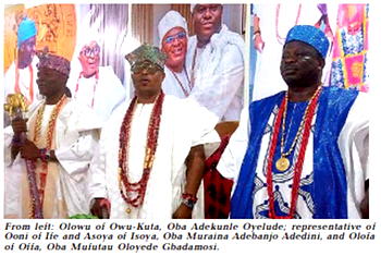 2nd Anniversary: Oyetola, Alaafin, Ooni, others honour Alapomu