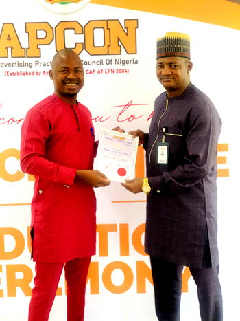 Ossai inducted as APCON Member