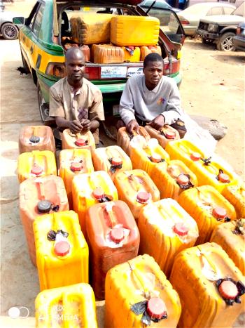 Amidst scarcity, NSCDC nab 2 persons with 30 kegs of fuel in Ilorin