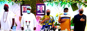 Ugwuanyi, PDP National Secretary, others meet Anambra stakeholders in Enugu on Party Congresses