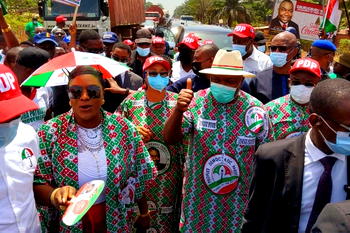 Thunderous reception for Ugwuanyi in his country home, as Nnamani calls him destiny helper