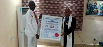 Israr pioneer V.C. of Mewar International University bags five stars global golden awards of ICWLS