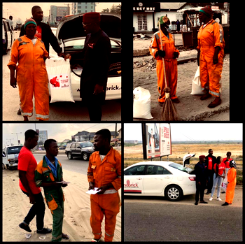 Valentine’s Day: Landbrick Properties and Investment doles out cash, food items to LAWMA workers