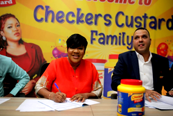 Toyin Abraham signs endorsement deal with Checkers Custard